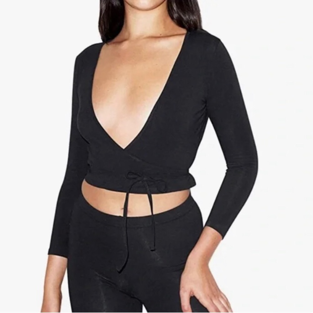 American Apparel velvet ballerina top